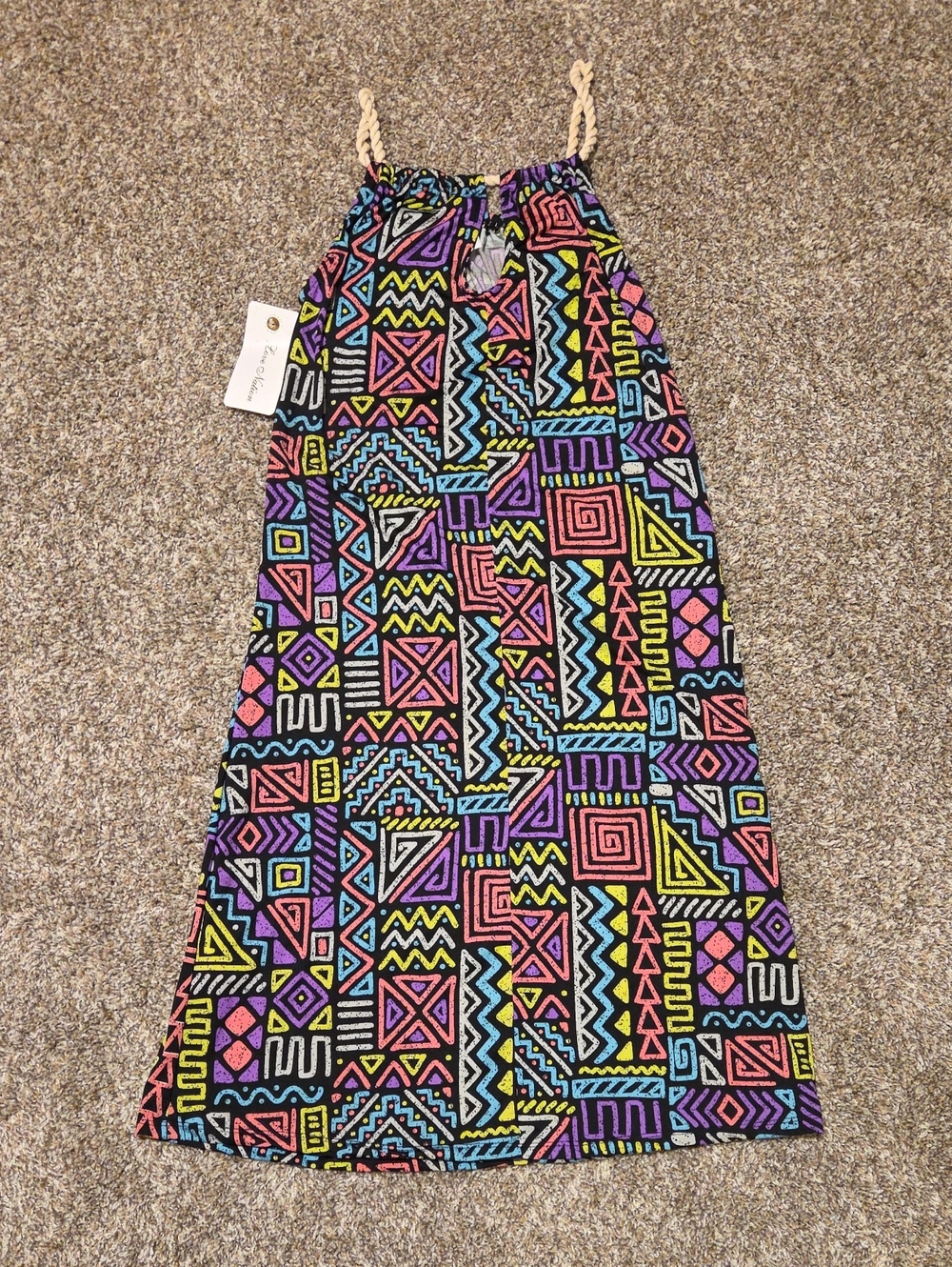 *NWT* LOVE NATION 90's Neon Geometric Print Dress